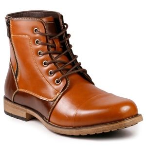 Metrocharm MC308 Tan Men's Lace Up Oxford Boot